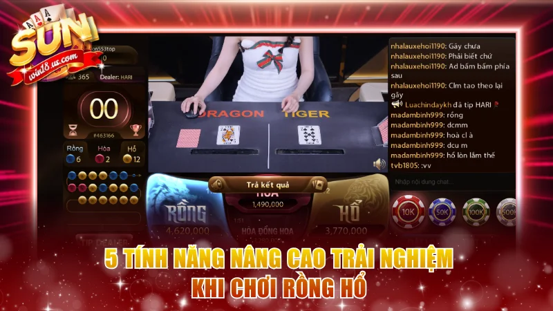 5 tính năng nâng cao trải nghiệm khi chơi Rồng Hổ