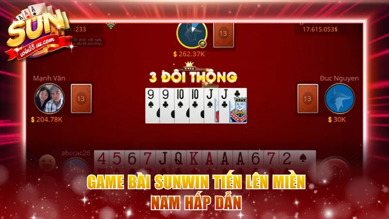 Chơi game bài Sunwin Tiến lên miền Nam hấp dẫn 
