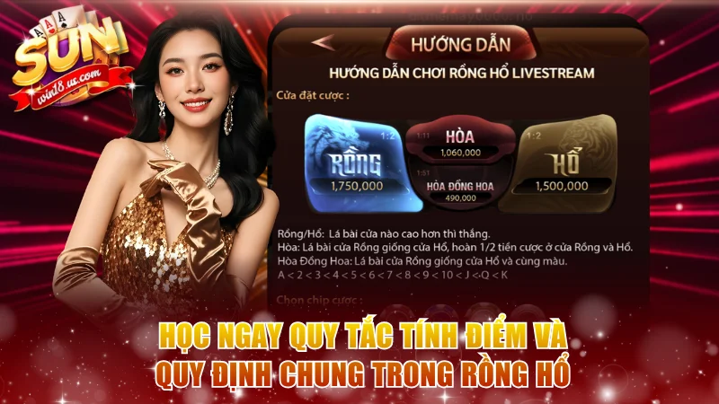 Học ngay quy tắc tính điểm và quy định chung trong Rồng Hổ