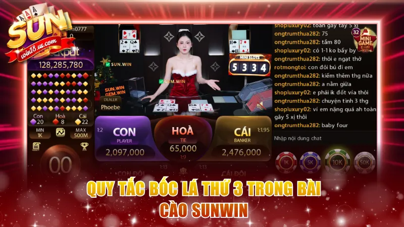 Quy tắc bốc lá thứ 3 trong Bài Cào Sunwin